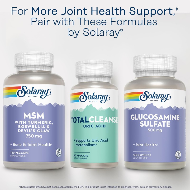 Solaray Total Cleanse Uric Acid - Joint Health Supplement -