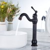 GGStudy 360° Swivel Single Handle One Hole Bathroom Vessel Sink