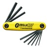 Bondhus 12589 GorillaGrip Set of 9 Hex Fold-up Keys, sizes