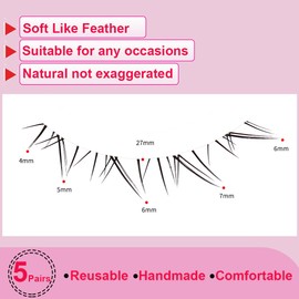 Bottom Lower Under False Eye Lashes LASGOOS 5 Pairs Length 4-7mm Pack Grafted Clear Thin Band Fake Eyelashes Natural Look Reusable Lashes Cute Lash For Wedding Bride Daily Eye Makeup