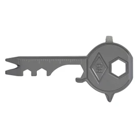 Gentleman's Hardware 14-in-1 Key Multi-Tool, Titanium, GEN254, 3.2 x 6.2 x 0.2 cm