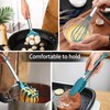 LIANYU 15-Piece Kitchen Cooking Utensils Set with Holder, Silicone Kitchen