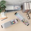BTSKY 4 Pack Clear Storage Containers Pencil Boxes - Multi-functional