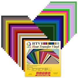 MR.R HTV 12 Pack Pink Color Heat Transfer Vinyl Bundle 12" x 10" Vinyl Sheets,Iron On Vinyl for Cricut & Heat Press Machine 0.305 * 0.25M