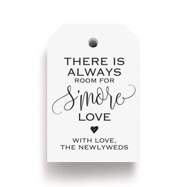 Bliss Collections Gift Tags, Thank You Tags, Seasonal Favors, Parties, and Celebrations Gift Tag 2.5"x2.5", 50 Pack (S'More Love)