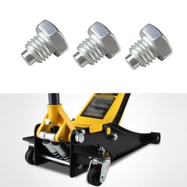 HEVLE 3PCS 3 Ton 4 Ton Horizontal Floor Jack Pressure Rod Fixed Screw, Floor Jack Handle Bolt, Floor Jack Handle Screws, Horizontal Car Floor Jack Tiny Spare Parts Universal for Most Cars, Silver