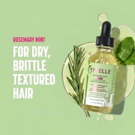 Mielle Aceite Fortalecedor Suave para Cuero Cabelludo y Cabello, Romero y Menta, 59ml