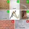 ANCIRS 20 Pack 50lbs Picture Frame Hangers Hooks with Nails,