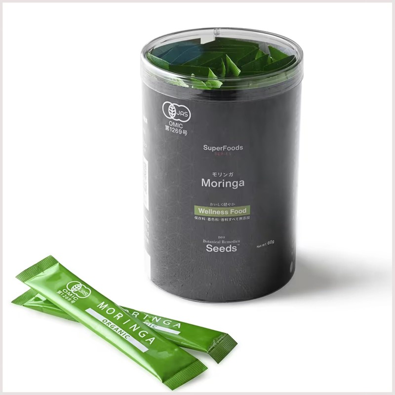【有機JAS認証 無添加 無農薬】 健康とボディメイクに新習慣 オーガニック・モリンガパウダー 60g（2g × 30包） 個包装 モリンガ100%