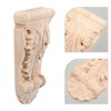 Housoutil Wooden Corbels, 2PCS DIY Wood Appliques, Decorative Wooden Mouldings