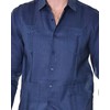 bohio Guayabera Shirt for Men - Linen Classic Traditional 4-Pocket
