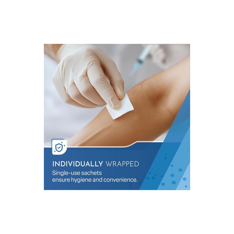 Cutiderm Pre-Injection Alcohol Wipes/Swabs Box of 500 Sachets