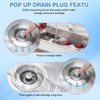 3 in 1 Kitchen Sink Drain Strainer, Stainless Steel Sink
