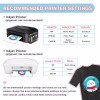 Transfer Master Inkjet Printable Dark Heat Transfer Paper HTV T-shirt