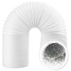 SPARES2GO Universal Insulated Vent Hose Flexible PVC Aluminium Foil Lined