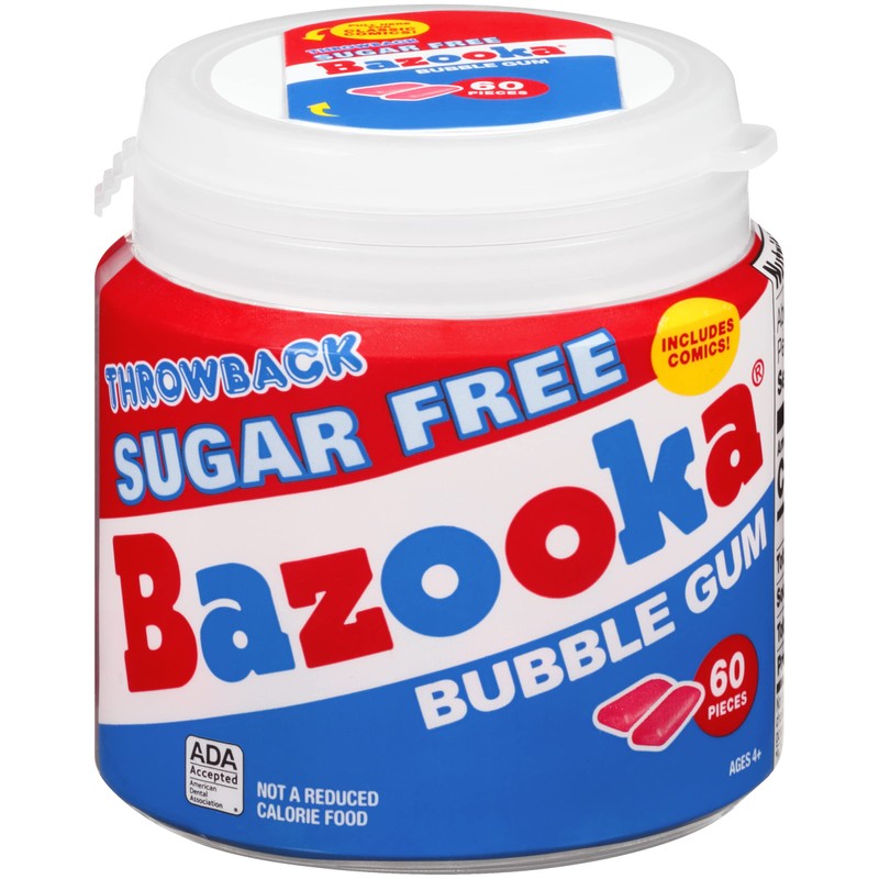 Bazooka Sugar Free Easter Bubble Gum - 60 Count To