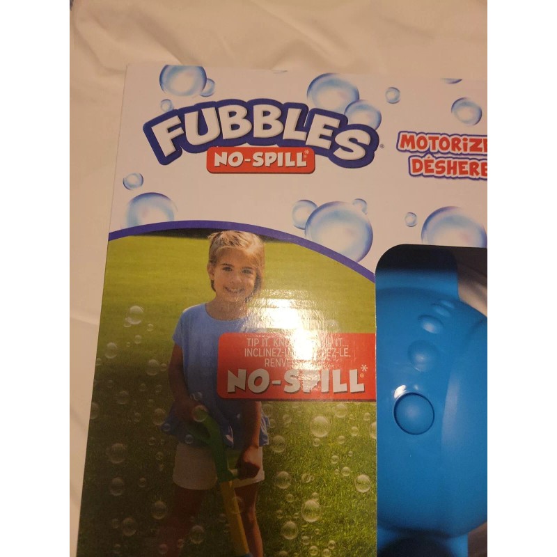 Fubbles NEW NWT no-spill motorized weed walker kids bubble blower