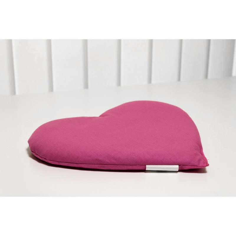 Rapeseed Cushion Heart Approx. 30 x 25 cm – Pink