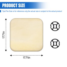 UHANBUT Sheepskin Car Seat Cushion, Soft Faux Fur Auto Seat Cover, Breathable Comfort Seat Protector Pad, Fluffy Non-Slip Winter Driver Seat Cover for Car, Truck, Office, Home Decoration (Beige)