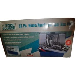 52 Pc. Home/Apartment Tool Box Set Includes Basic Tools For Projects Or Repairs