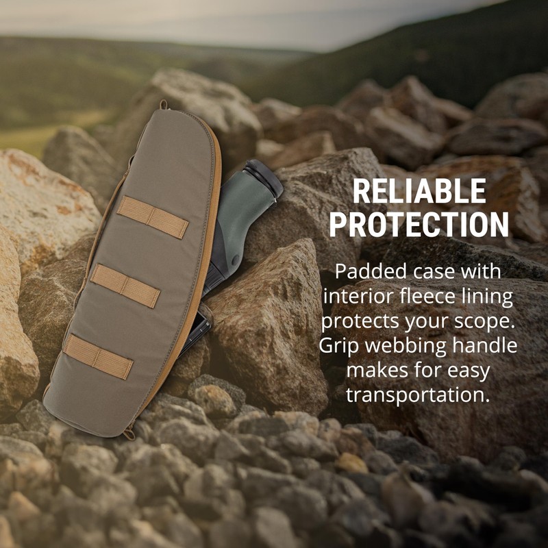 Marsupial Gear Straight Spotting Scope Case, Ranger Green, Medium