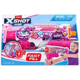 X-Shot Fast-Fill Pink Party Hyperload Water Blaster by ZURU (092026)