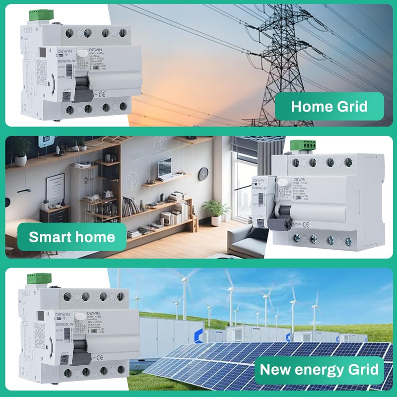 DEWIN FI Circuit Breaker with Automatic Reactivation, FI Automatic Reconnection