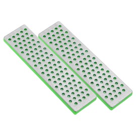 PATIKIL 100mm Extra-Coarse Ski Snowboard Diamond Stone,2Pcs Ski Edge Sharpener Diamond Edge Files Snowboard Whetstone, Green