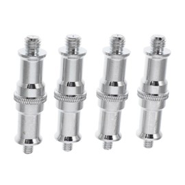 LABRIMP 4pcs Stainless Steel to Adapter Spigot for Light Stand Compact Camera Accessories for Vlogging Interviews and Photography