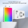 Photography Video Fill Light, 40W RGB 3000-7000K Stepless Brightness RGB