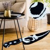 Skull Knife Carpet Horror Scary Scream Bedside Rug Wear Resistant