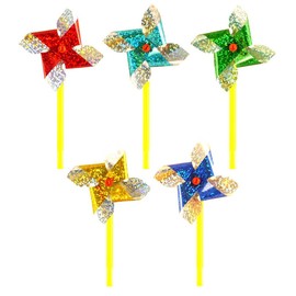 Henbrandt 12 x Mini Foil Windmill