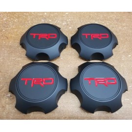 Toyota TRD Matte Black Center Cap Set Tacoma 4Runner FJ Cruiser PTR20-35111-BK