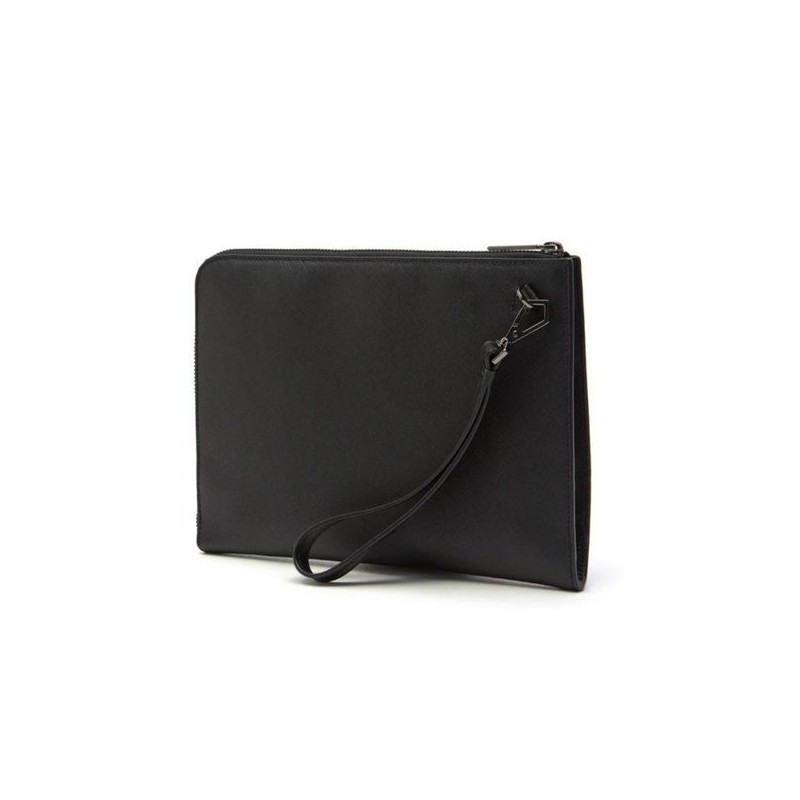 Hazzys (대구신세계)25FWTD케빈 블랙 소가죽 지퍼형 클러치백 HJHO5F625BK Daegu Shinsegae 25FW