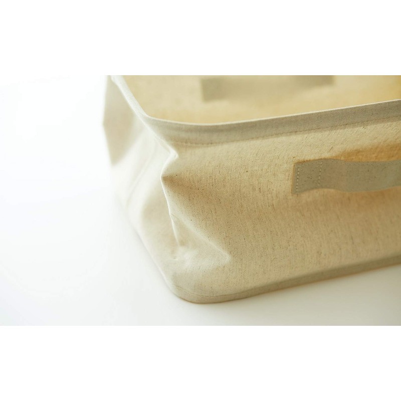 MUJI 38369752 Polyester Cotton Linen Blend, Softbox, Rectangle, Small, Approx.