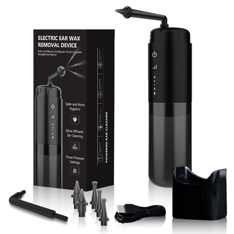 Electric Ear Cleaner with 2 Types Nozzles 3 Modes Auto