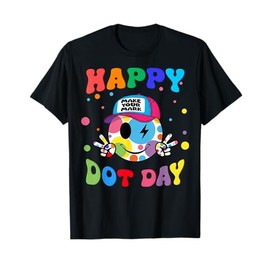 Make Your Mark Dot Day Colorful Smile Face Kid Girl Boy T-Shirt