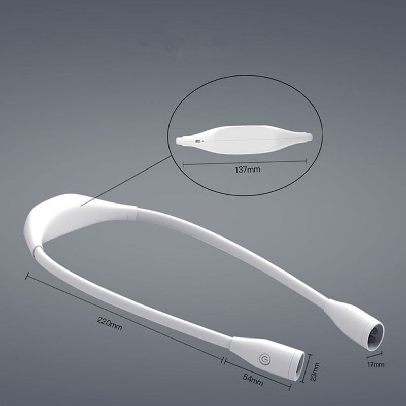 Rechargeable LED Neck Reading Light 360 Degree Universal Adjustment Book