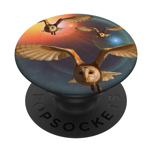 Owl Phone Grip Holders,Moon Stars Cellphone Pop Out Button PopSockets
