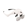 Head Mounted Magnifying Glass 2pcs LED Light Adjustable Rechargeable Headband