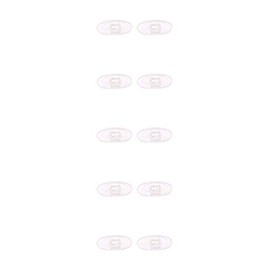 NicelyFit Clear Push-on Snap-in Nose Pads for Oakley Eyeglass Frames OX5079 OX5038 OX5066 OX5088 OX3102 OX3111 OX5094 OX5040 OX5071 OX5042 etc., 13mm x 7mm