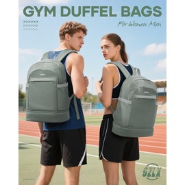 Gym Backpack for Women with Shoes Compartment & Wet Pocket Foldable Carry On Large Travel Laptop Backpack Waterproof Casual Daypack School Bag Sports Gym Bag for Swimming Yoga