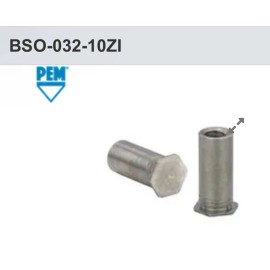 PEM BSO-032-10ZI Blind Threaded Standoff Penn Engineering PEM Hardened Steel 100
