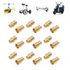 30 Sets Connector Plug 8.0 Gold Plated Brass High Accuracy