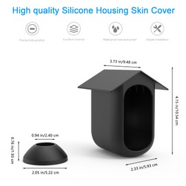 HOLACA Silikonhülle kompatibel mit Arlo Essential 2 XL, wasserdicht, weich, leicht, langlebig Silikonhülle, 2 Stück (Kamera Nicht enthalten)