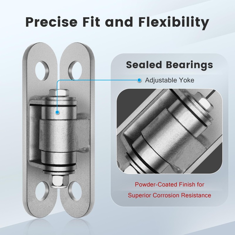 JEXIFY Heavy Duty Gate Hinges with Sealed Bearings and 8