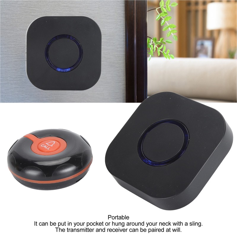 Wireless Caregiver Pager Emergency Nurse Alert System 433MHZ Volume Adjustment