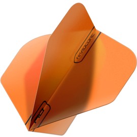 RED DRAGON Hardcore XT Orange Extra Thick Standard Dart Flights - 5 Sets Per Pack (15 Dart Flights Total)