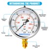 Hansfelds 0-160bar Pressure Gauge Liquid Filled 1/4''BSP Lower Mount 63mm