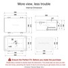 QILIPSU Waterproof Junction Box IP67 Outdoor Plastic Electrical Project Enclosure